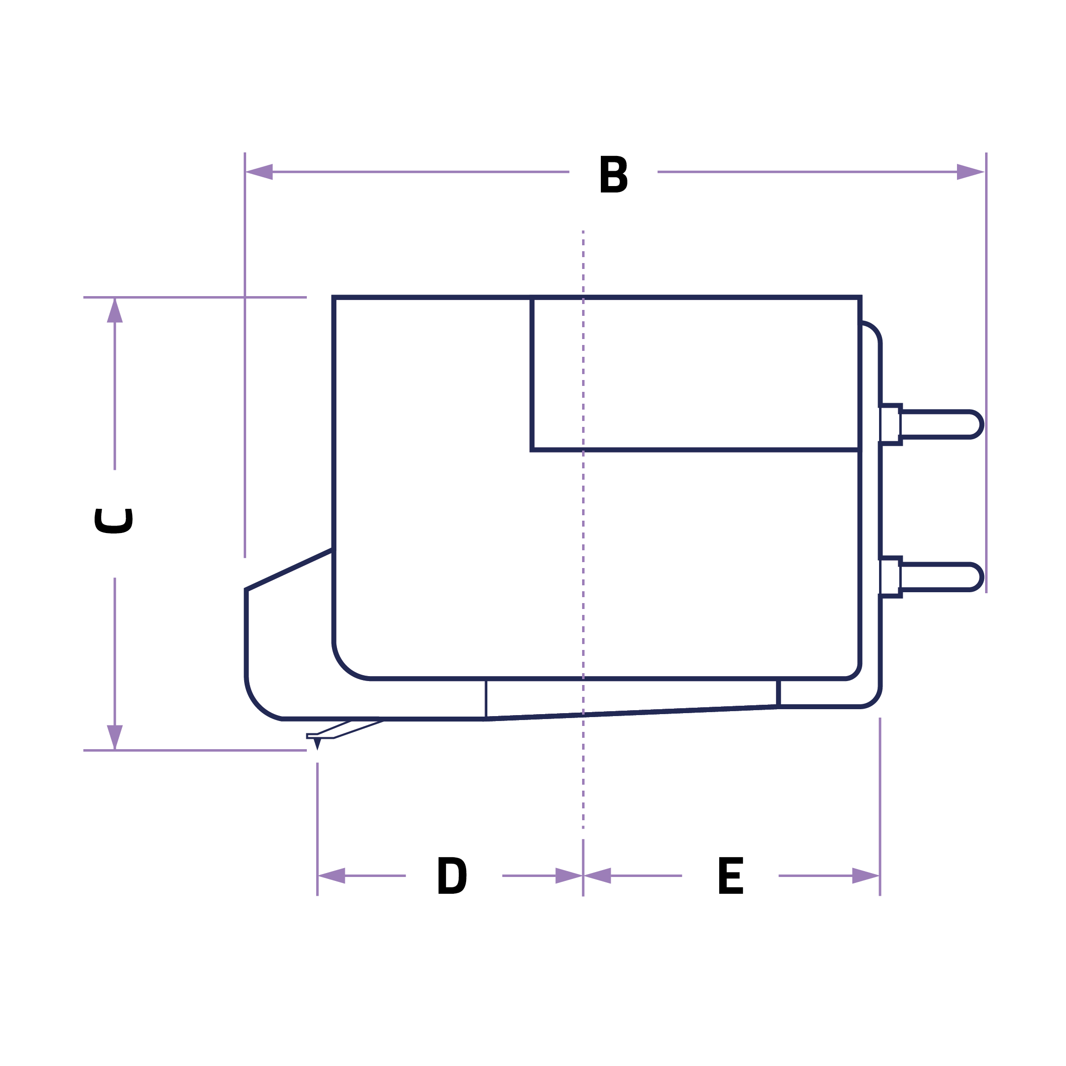Side-on Sumiko Cartridge Dimensions